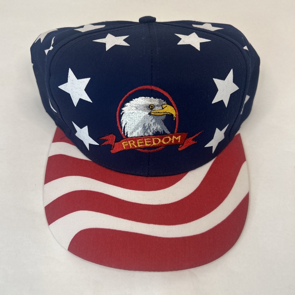 Vintage Freedom American Eagle Snap Back Hat Nissun